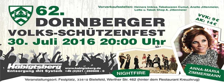 Dornberger Schützenfest , Zeltparty